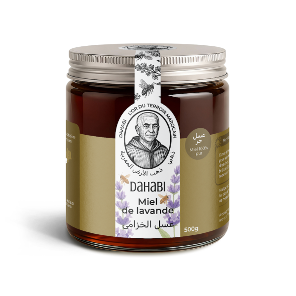 Bouteille de miel de lavande 0.5L