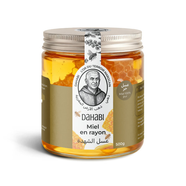 Bouteille de miel en rayon 0.5L