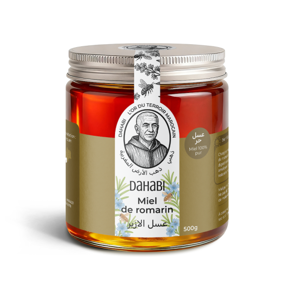 Bouteille de miel de romarin 0.5L