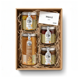 Coffret cadeau de miel et amlou